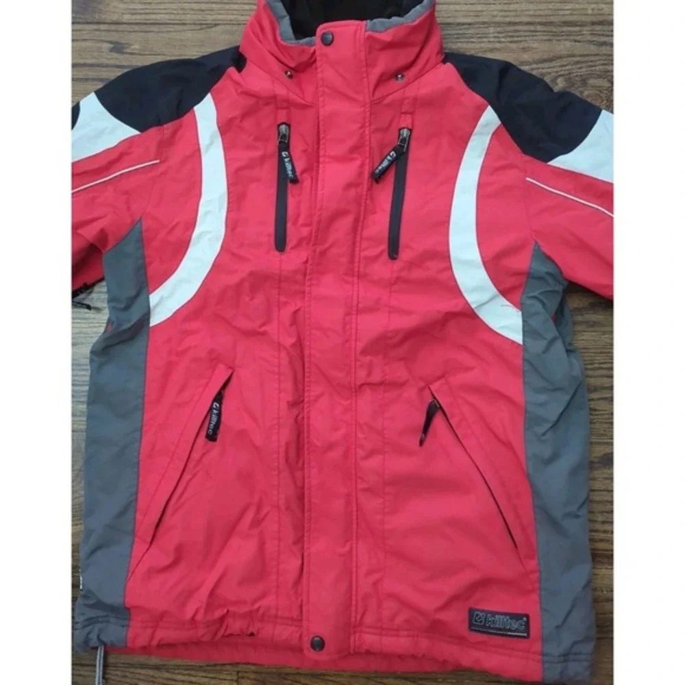 Killtec Red‎ Ski Snowboard Jacket 3000gm Lv 3 Wind/Waterproof Men's Sz M No Hood